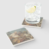 Drunkenness of Silenus (door Carle van Loo) Stenen Onderzetter (Zijkant)