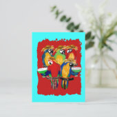 Drunkin Parrots Briefkaart (Staand voorkant)