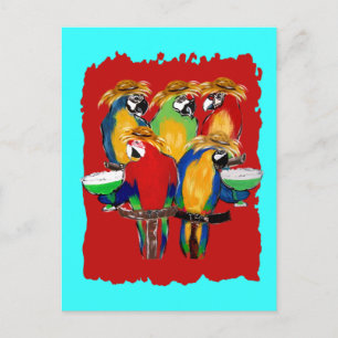 Drunkin Parrots Briefkaart