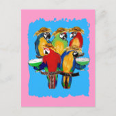 Drunkin Parrots Briefkaart (Voorkant)