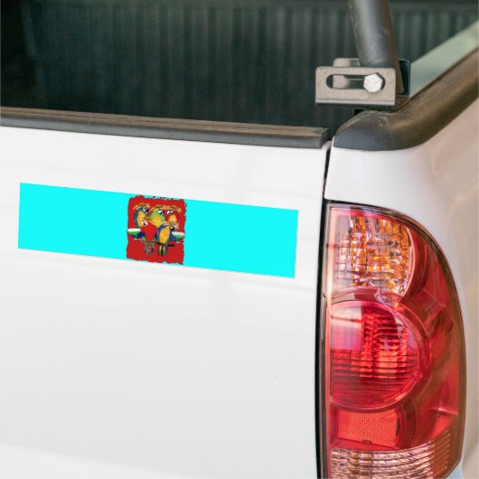 Drunkin Parrots Bumpersticker (Op Truck)