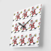 "DRUNKIN" SANTA" KLOCK VIERKANTE KLOK (Hoek)