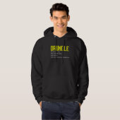 Drunkle Definition World's Best oom Ever Funny D Hoodie (Voorkant volledig)