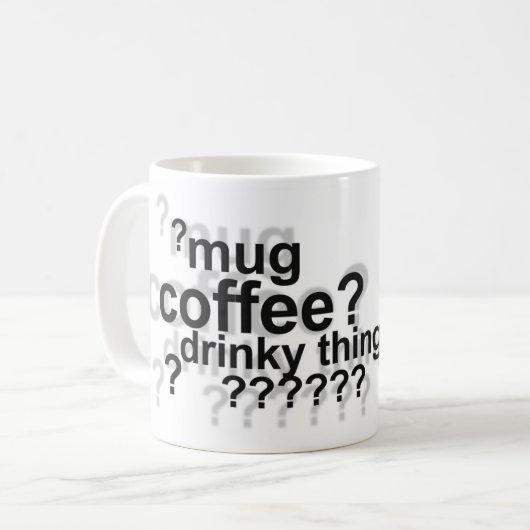 Drunklock-Mok - wit Koffiemok (Voorkant links)