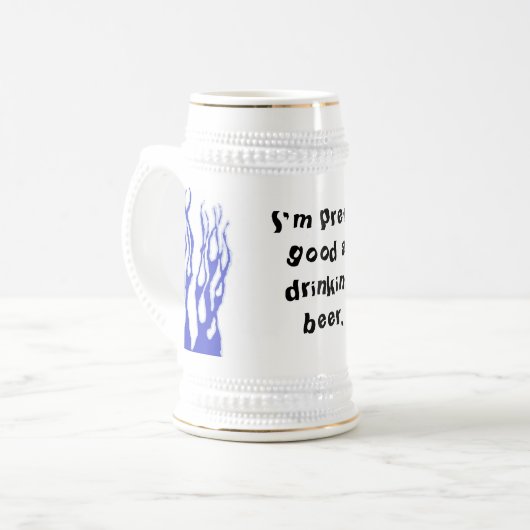 Drunk's motto bierpul (Voorkant links)