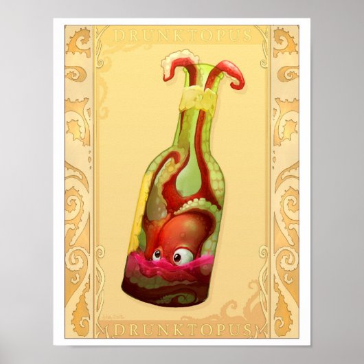 Drunktopus Poster (Voorkant)