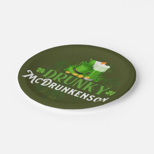 Drunky McDrunkerson St. Patrick's Day Papieren Bordje (Gekanteld)