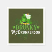 Drunky McDrunkerson St. Patrick's Day Servet (Voorkant)