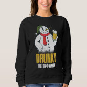 Drunky The Snowman Merry Drunk I'm Christmas Xmas Trui (Voorkant)