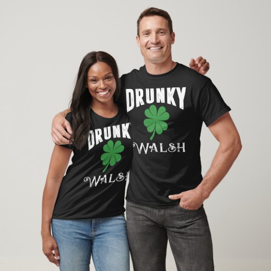 Drunky Walsh Irish St Patricks Day Gift T-shirt (Unisex)