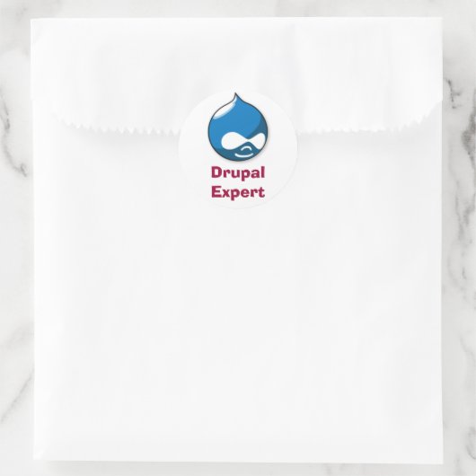 Drupal Expert Ronde Sticker (Tas)