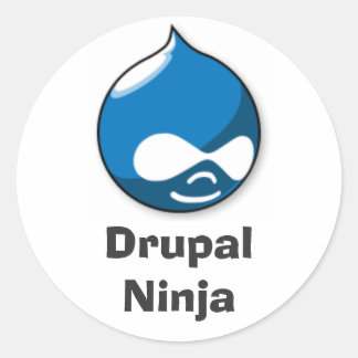 Drupal Ninja Ronde Sticker