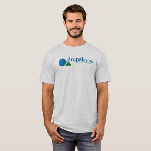 DrupalCamp Rio de Janeiro T-shirt (Voorkant volledig)