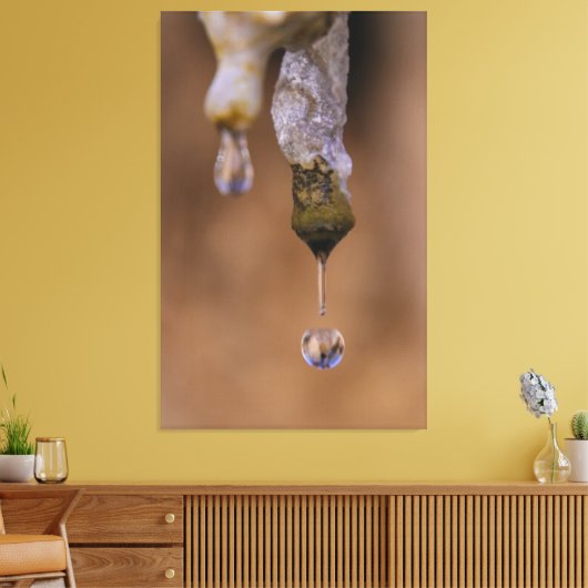 druppel canvas afdruk (Insitu (Woonkamer))