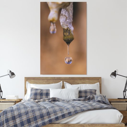 druppel canvas afdruk (Insitu (Slaapkamer))