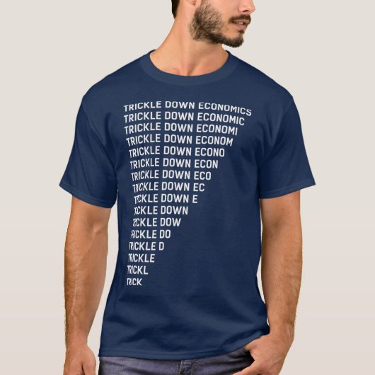 druppel-onder-economische arbeid t-shirt (Voorkant)