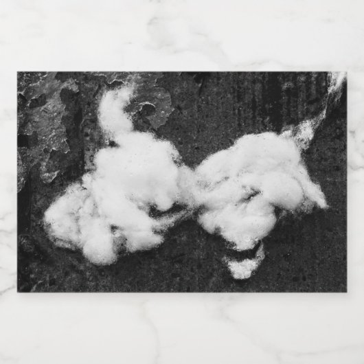 druppel voedselcontainer etiket (Enkel label)