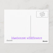 druppelaar in de wildbloem briefkaart (Achterkant)