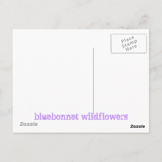 druppelaar in de wildbloem briefkaart (Achterkant)