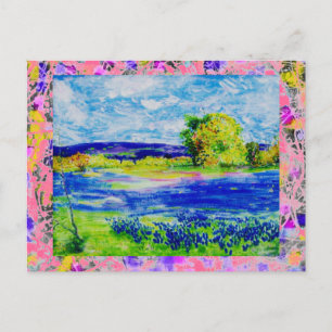 druppelaar in de wildbloem briefkaart