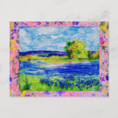 druppelaar in de wildbloem briefkaart (Voorkant)