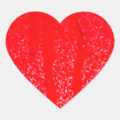 druppelbloed hart sticker (Voorkant)