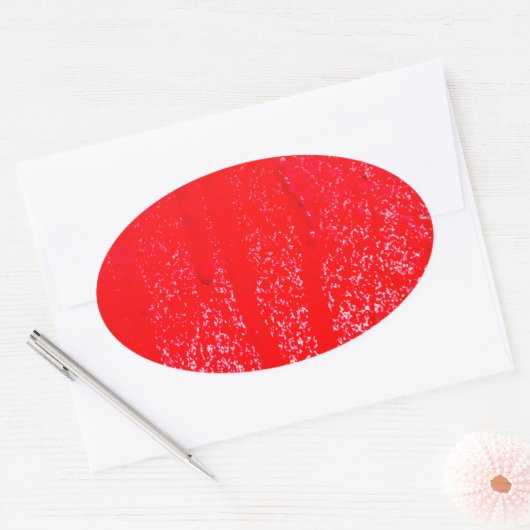 druppelbloed ovale sticker (Envelop)