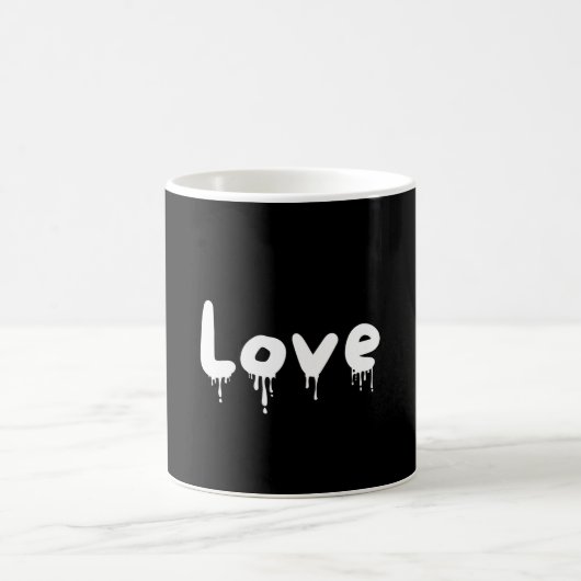 druppelde Liefde wit Koffiemok (Center)