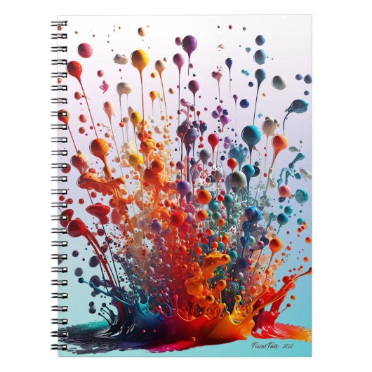 DRUPPELDRUPPELSPLATTER NOTITIEBOEK (Voorkant)