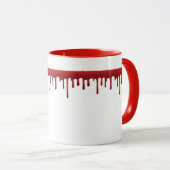 Druppelen Bloed Gotische Koffie Mok (Voorkant rechts)