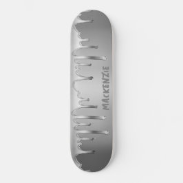 Druppelen Chrome Liquid Metal Gepersonaliseerd Persoonlijk Skateboard