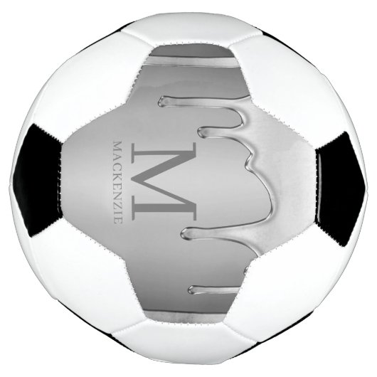Druppelen Chrome Metal Monogram Voetbal (Gedraaid)