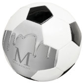 Druppelen Chrome Metal Monogram Voetbal (Drie kwart)