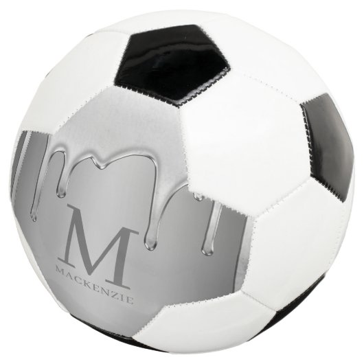 Druppelen Chrome Metal Monogram Voetbal (Drie kwart)