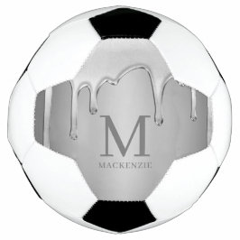 Druppelen Chrome Metal Monogram Voetbal
