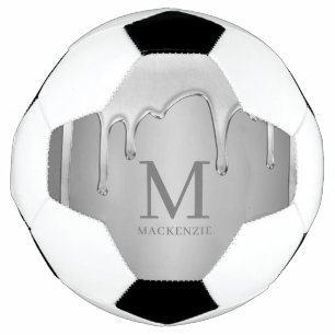 Druppelen Chrome Metal Monogram Voetbal