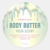 Druppelen Holografische Body Butter Labels (Voorkant)