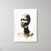 Druppelen in goud canvas afdruk (Voorkant)