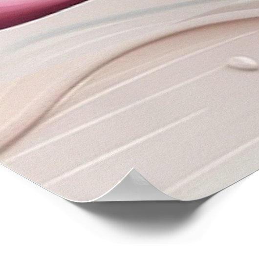 Druppelen Lotus Art Poster (Hoek)