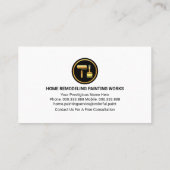 Druppelen natte verf Home Schilderen Visitekaartje (Achterkant)