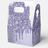 Druppelen Paarse Glitter | Chique Lavendel Icing P Bedankdoosjes (Geopend)