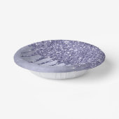 Druppelen Paarse Glitter | Chique Lavendel Icing P Papieren Kommen (Gebogen)