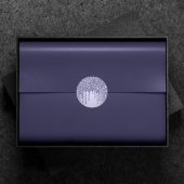 Druppelen Paarse Glitter | Chique Lavendel Icing P Ronde Sticker