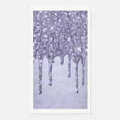 Druppelen Paarse Glitter | Chique Lavendel Icing P Servet (Voorkant)