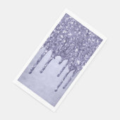 Druppelen Paarse Glitter | Chique Lavendel Icing P Servet (Hoek)
