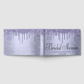 Druppelen Paarse Glitter | Lavendel ijsdouche Gastenboek (Volledig)