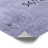 Druppelen Paarse Glitter | Lavendel Quinceanera Poster (Hoek)