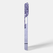 Druppelen Paarse Glitter | Lavendelijsmonogram Case-Mate iPhone Case (Achterkant / Rechts)