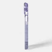 Druppelen Paarse Glitter | Lavendelijsmonogram Case-Mate iPhone Case (Achterkant / Links)