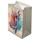 Druppelen penseelboeket in Waterverf Medium Cadeauzakje (Voorkant Gekanteld)